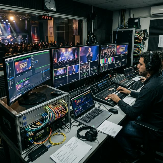 Requisitos de internet para transmitir evento en vivo